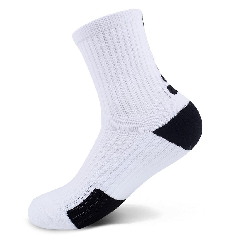 JHM Kids Athletic Sport Crew Socks for Baseball Soccer Basketball Running For Ages 4 to 16 - Image 2